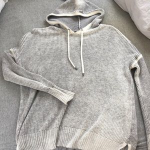 American eagle Grey knit hoodie